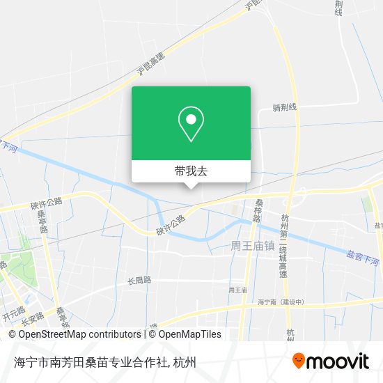 海宁市南芳田桑苗专业合作社地图