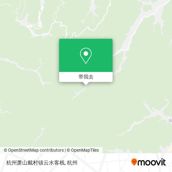 杭州萧山戴村镇云水客栈地图