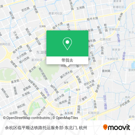 余杭区临平顺达铁路托运服务部-东北门地图