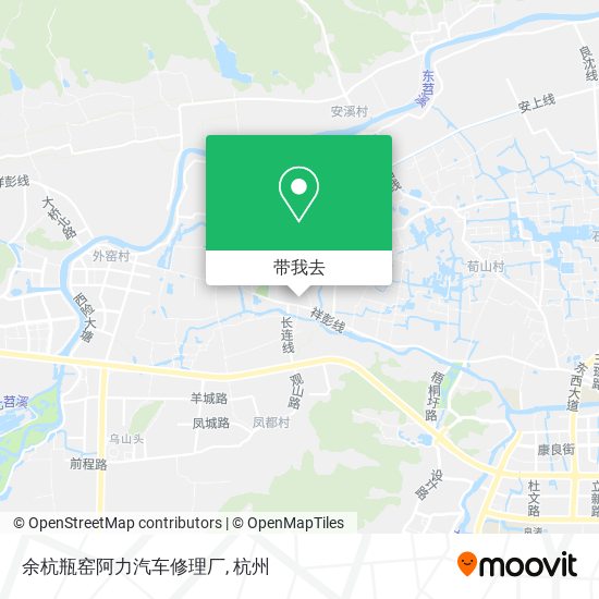 余杭瓶窑阿力汽车修理厂地图