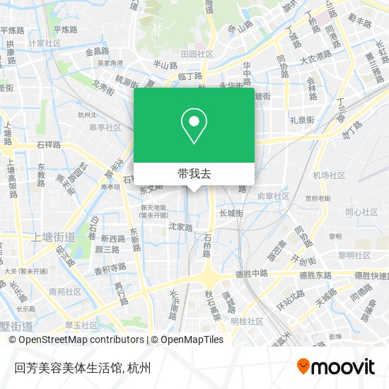 回芳美容美体生活馆地图