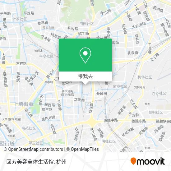 回芳美容美体生活馆地图