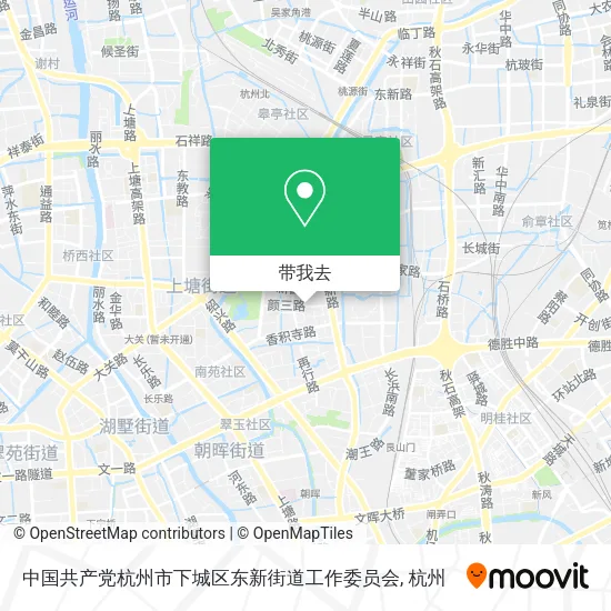 中国共产党杭州市下城区东新街道工作委员会地图