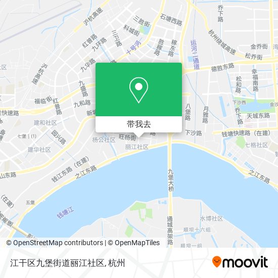 江干区九堡街道丽江社区地图
