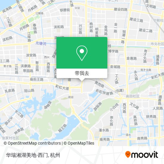 华瑞湘湖美地-西门地图