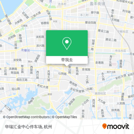 华瑞汇金中心停车场地图