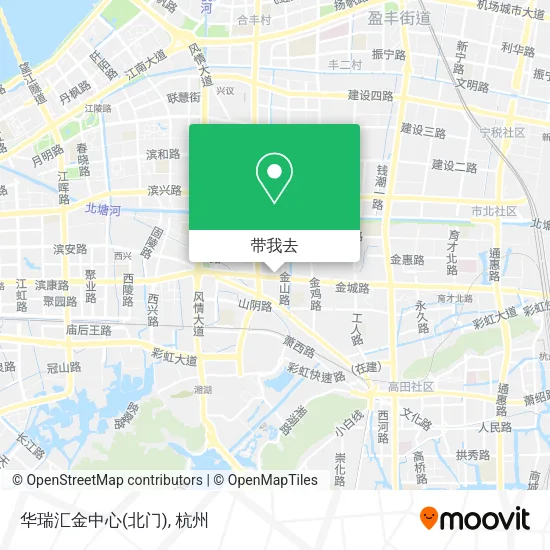 华瑞汇金中心(北门)地图