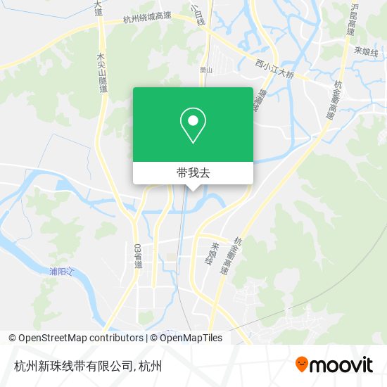 杭州新珠线带有限公司地图
