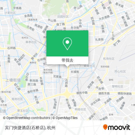宾门快捷酒店(石桥店)地图
