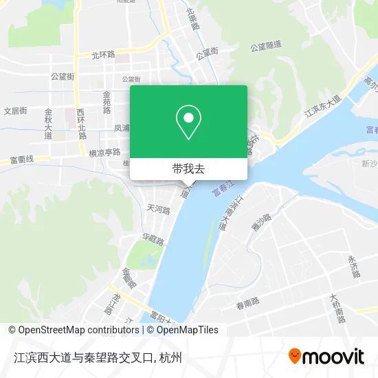 江滨西大道与秦望路交叉口地图