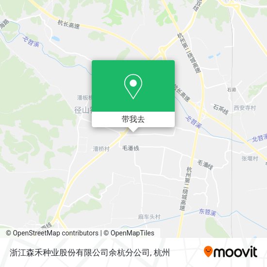 浙江森禾种业股份有限公司余杭分公司地图