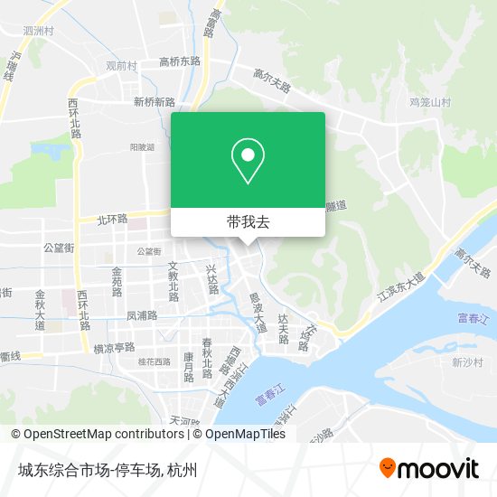城东综合市场-停车场地图