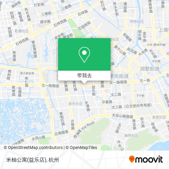 米柚公寓(益乐店)地图
