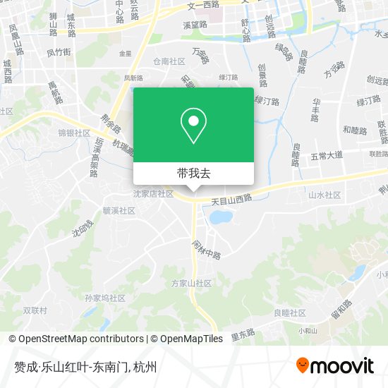 赞成·乐山红叶-东南门地图