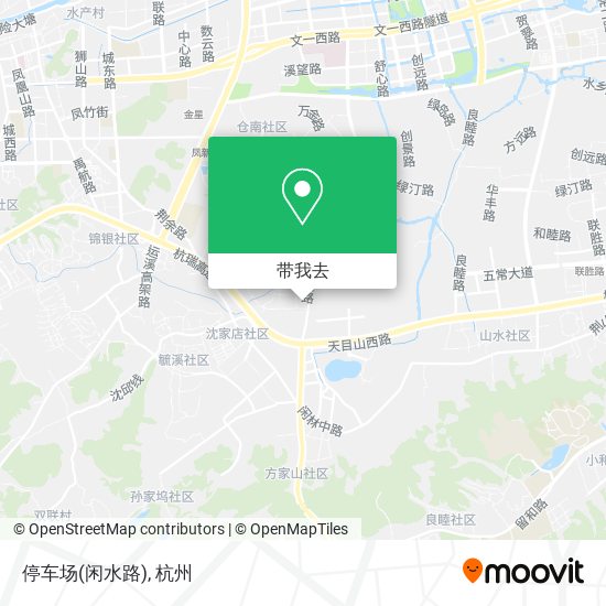 停车场(闲水路)地图