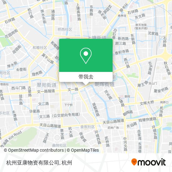 杭州亚康物资有限公司地图