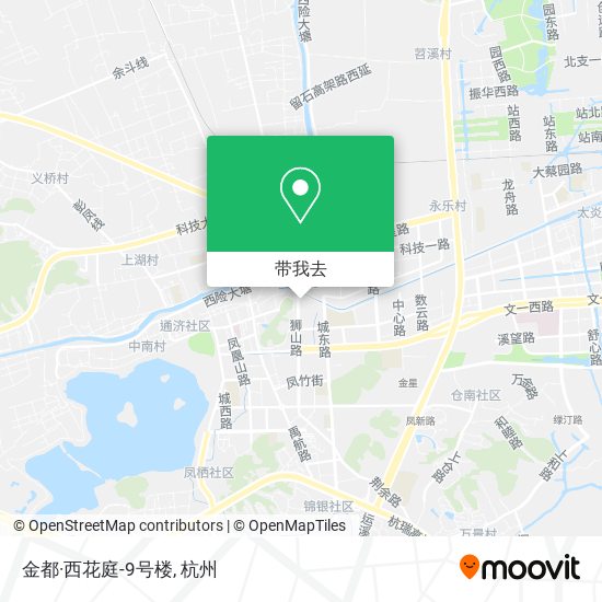 金都·西花庭-9号楼地图