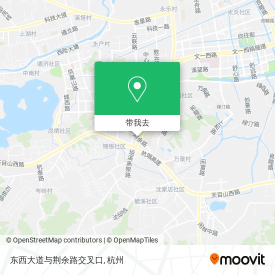 东西大道与荆余路交叉口地图