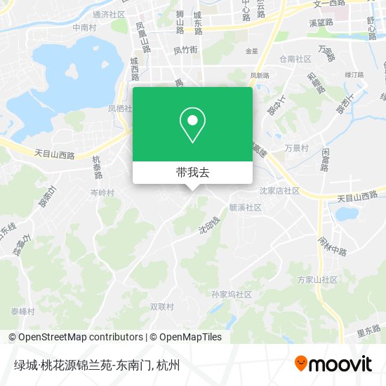 绿城·桃花源锦兰苑-东南门地图