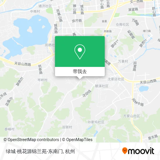 绿城·桃花源锦兰苑-东南门地图