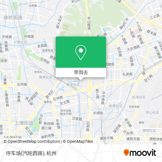 停车场(汽轮西路)地图