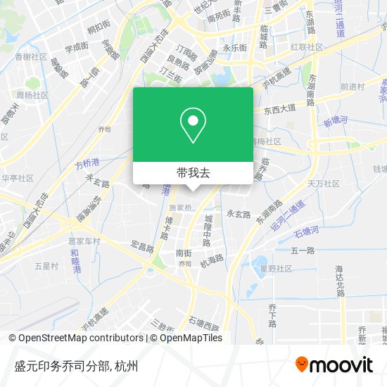 盛元印务乔司分部地图