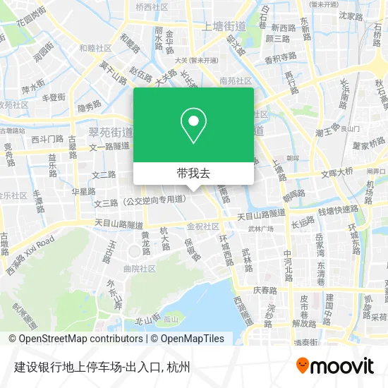 建设银行地上停车场-出入口地图