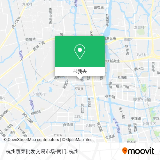 杭州蔬菜批发交易市场-南门地图