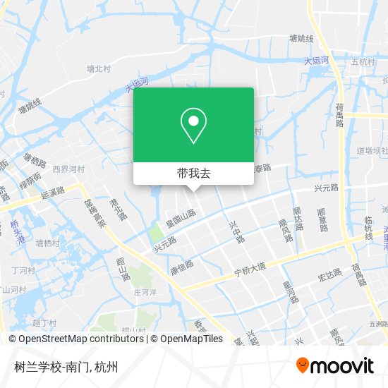 树兰学校-南门地图