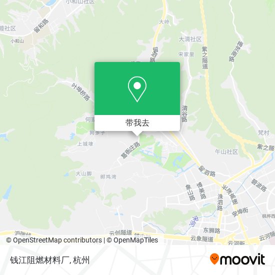 钱江阻燃材料厂地图