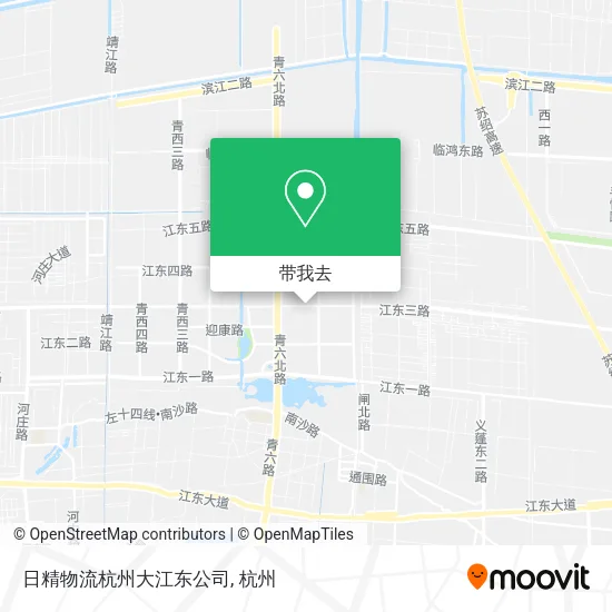 日精物流杭州大江东公司地图