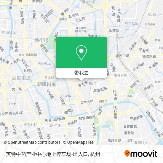 英特中药产业中心地上停车场-出入口地图