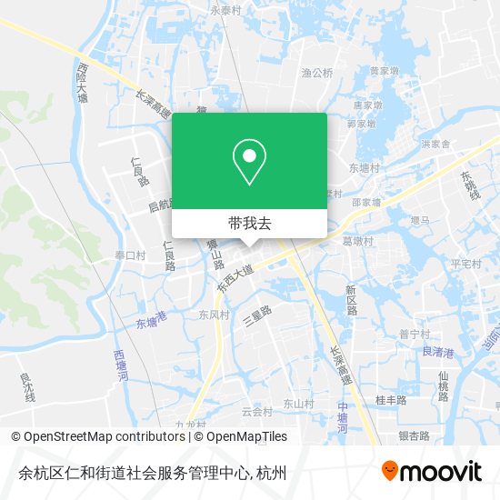 余杭区仁和街道社会服务管理中心地图