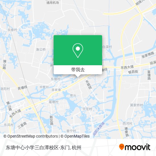 东塘中心小学三白潭校区-东门地图