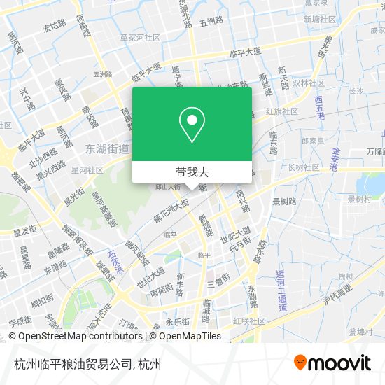 杭州临平粮油贸易公司地图