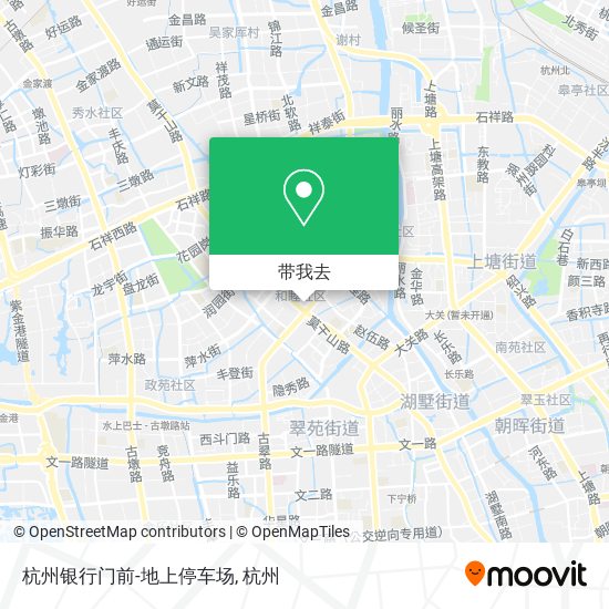 杭州银行门前-地上停车场地图