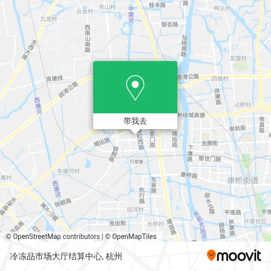 冷冻品市场大厅结算中心地图