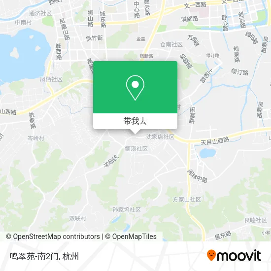 鸣翠苑-南2门地图