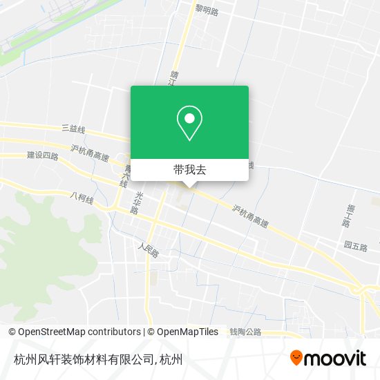 杭州风轩装饰材料有限公司地图