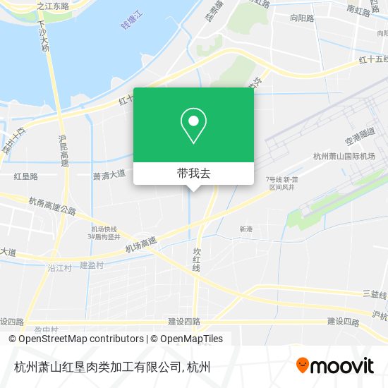 杭州萧山红垦肉类加工有限公司地图