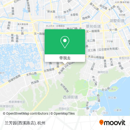 兰芳园(西溪路店)地图