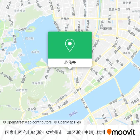 国家电网充电站(浙江省杭州市上城区浙江中烟)地图