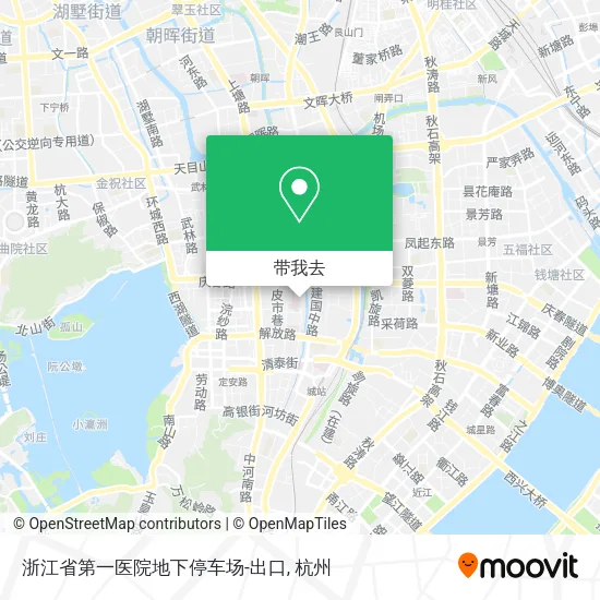 浙江省第一医院地下停车场-出口地图