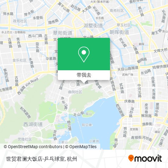 世贸君澜大饭店-乒乓球室地图