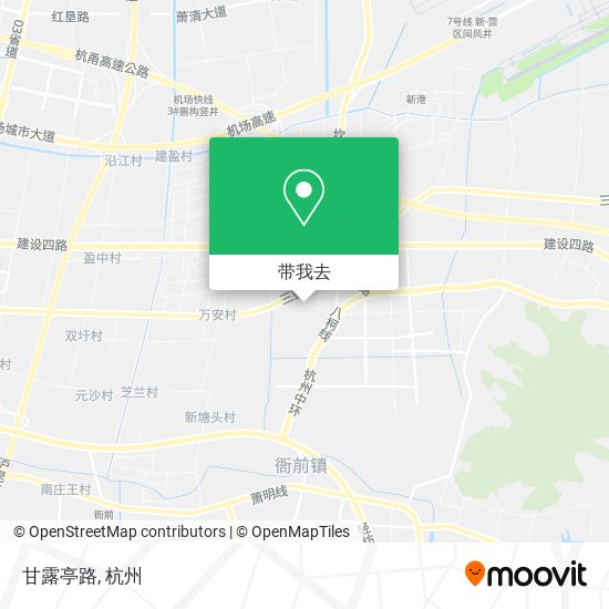甘露亭路地图