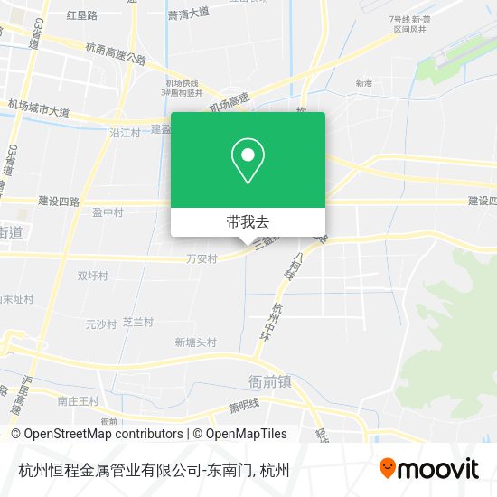 杭州恒程金属管业有限公司-东南门地图