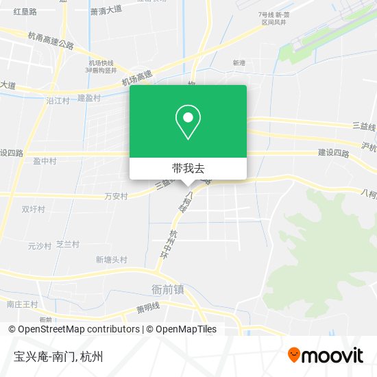 宝兴庵-南门地图