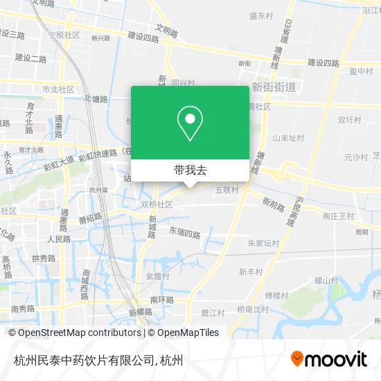 杭州民泰中药饮片有限公司地图