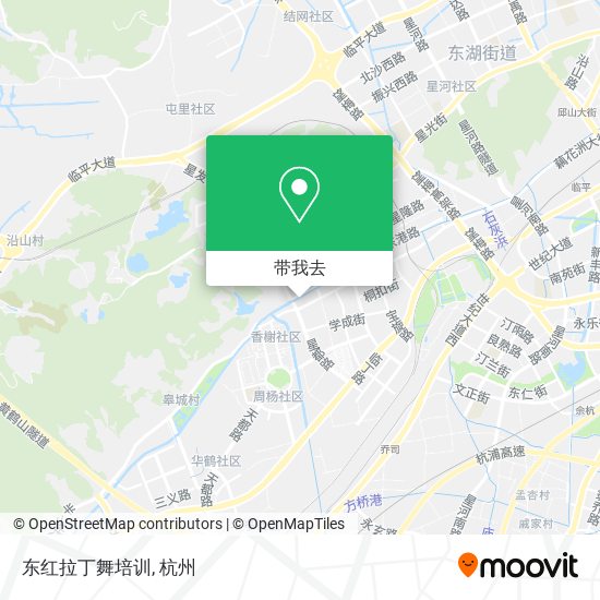 东红拉丁舞培训地图