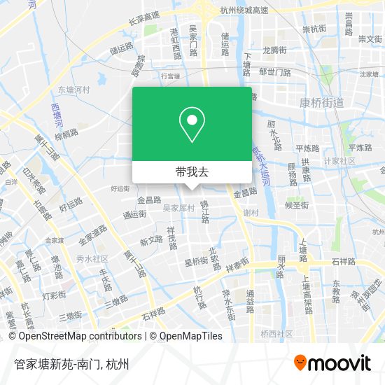 管家塘新苑-南门地图